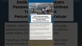 Bersiap Lepas Landas, Pesawat American Airlines Terbakar, Penumpang Panik Keluar Lewat Perosotan