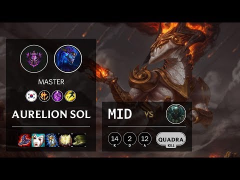 Aurelion Sol Mid vs Pyke - KR Master Patch 10.12