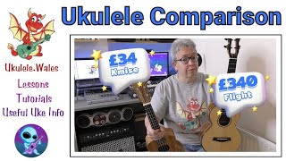 Ukulele - Cheap £34 vs £340 Comparison of Tenor Ukuleles - Kmise and Flight