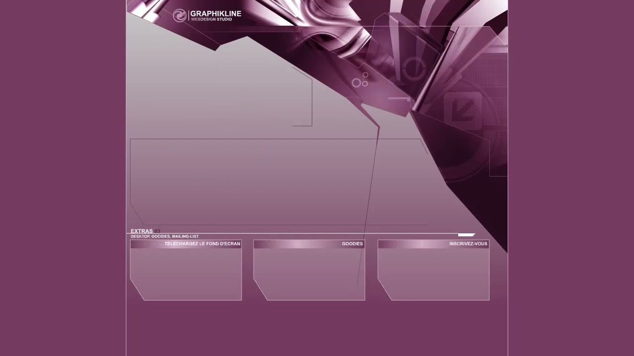 Graphikline flash website in 2003