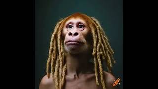 monkey with dreads