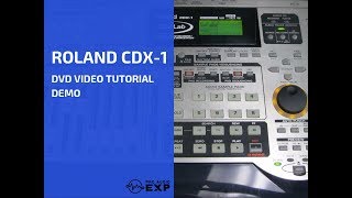 Video thumbnail for Roland CDX-1 DVD Video Tutorial Demo Review Help by ProAudioEXP
