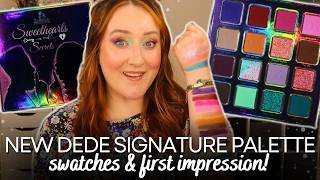 SWEETHEARTS & SECRETS EYESHADOW PALETTE SWATCHES AND REVIEW! Dede Signature *NEW* Colourful Indie