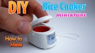 DIY Realistic Miniature Rice Cooker | DollHouse | No Polymer Clay!
