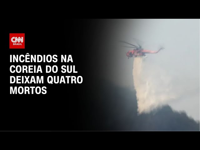 Incêndios florestais na Coreia do Sul matam quatro pessoas e deslocam milhares | CNN NOVO DIA