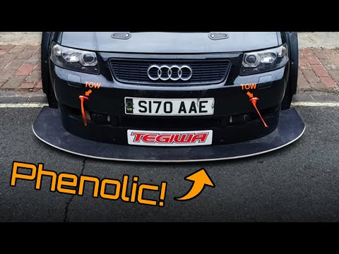 Audi A3 Track car gets some AERO upgrades - new splitter loading!
