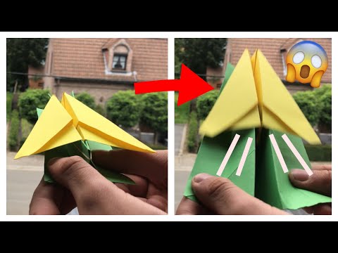 Pull and see what happens easy paper plane tutorial