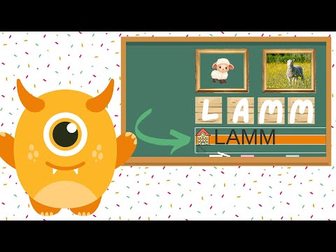 Lerne Wörter mit 4 Buchstaben 📚 | Lesen, Buchstabieren & Schreiben üben | DAJUU Lernvideo