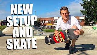 NEW SANTA CRUZ SKATEBOARD SETUP AND SKATE