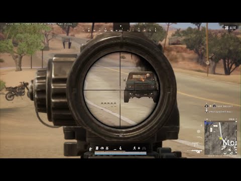 PUBG Lynx 50 Cal Sniper Blows Up Trucks Engine