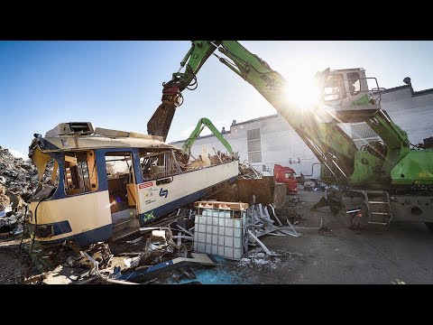 Verschrottung der Badner Bahn TW104