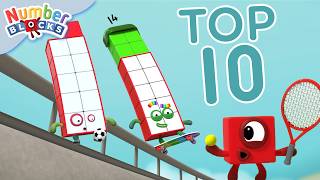 Os 10 Momentos Mais Esportivos Numberblocks! Aprenda a Contar | Numberblocks em Português Brasil