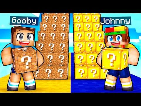 NOOB vs PRO Lucky Block STAIRCASE Race In Minecraft!