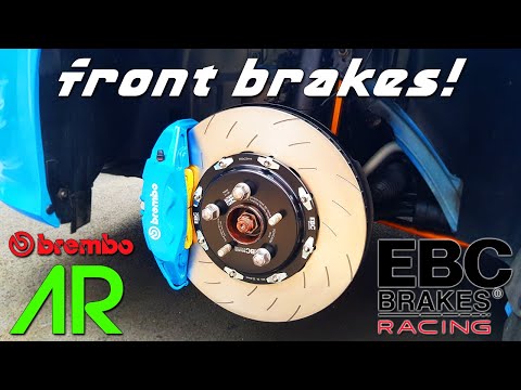 FRONT BRAKES OVERHAUL - EBC FLOATING DISKS, BREMBO PARTS, EBC PADS! | FOCUS RS