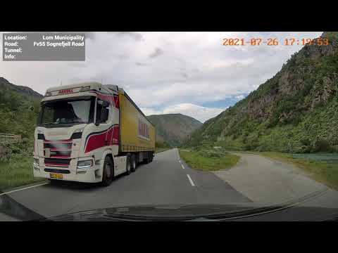 Driving in Norway - Flåm to Dombås through the Jotunheim mountains