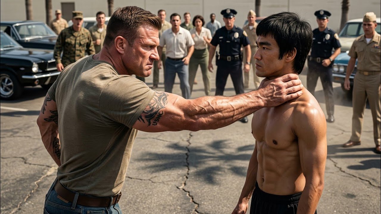250 lb Ex-Marine Grabbed Bruce Lee By The Throat "Prove It Kid!" — San Diego 1966 — 4 Seconds