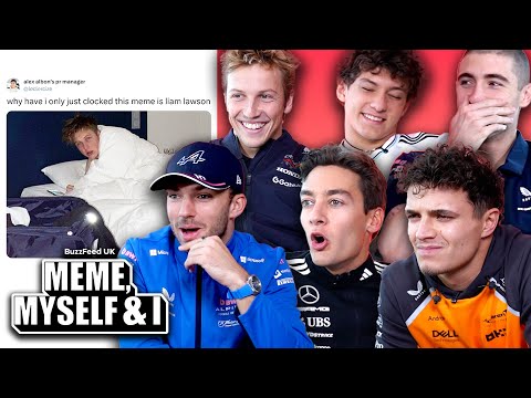 F1 Drivers React To F1 Memes | Meme, Myself & I