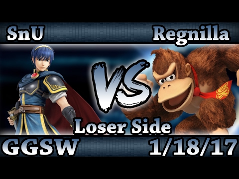 GGSW 16 - SnU (Marth,Cloud) Vs. Regnilla (Donkey Kong) Smash Wii U Loser Side - Smash 4