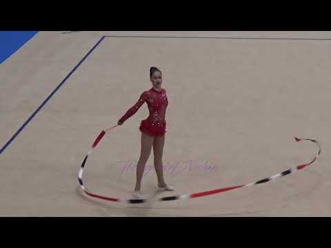 Vanessa TINJIC (BIH) ribbon - 2015 Stuttgart worlds Qualifs
