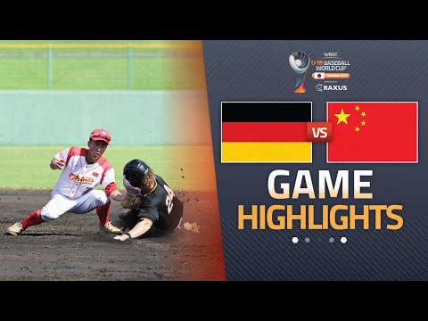HIGHLIGHTS | 🇩🇪 Germany vs 🇨🇳 China | WBSC U-18 Baseball World Cup 2025