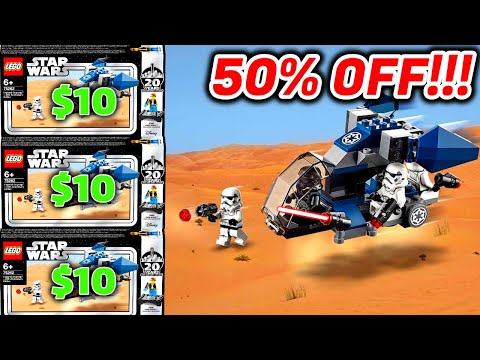 50% OFF BATTLE PACKS AT WALMART | LEGO Star Wars Haul