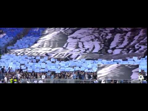 La spettacolare coreografia della curva della Lazio in Lazio-Juventus 2° video