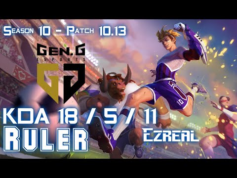 Gen Ruler EZREAL vs APHELIOS ADC - Patch 10.13 KR Ranked