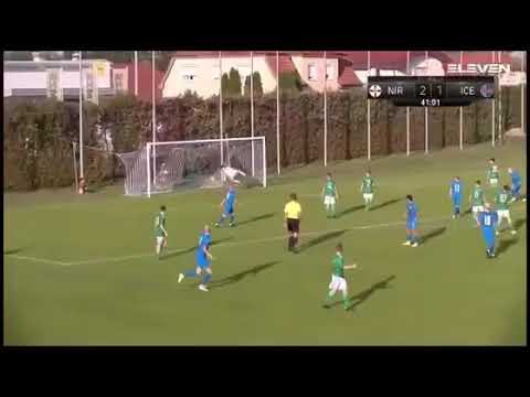 Karan scoring at U -15 Iceland national team 🇮🇸 against Northen Ireland.