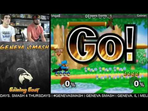 Geneva Smash 40 -Vega$ (Luigi) Vs. Cooran (Mario) SSBM Loser's Quarters