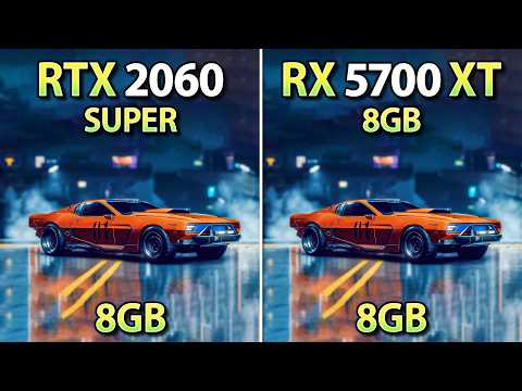 RTX 2060 Super vs RX 5700 XT - 12 Games Tested in 2025