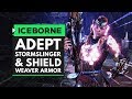 Monster Hunter World Iceborne | Crazy New Adept Stormslinger Bowgun Mod & Shield-Weaver Armor