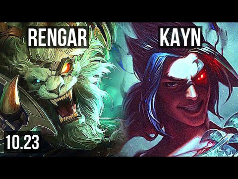 RENGAR vs KAYN (JUNGLE) | 13/1/4, 65% winrate, Legendary | BR Master | v10.23