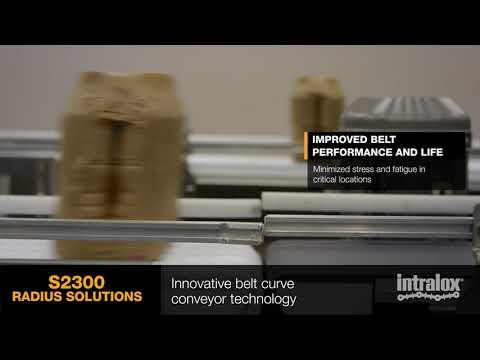 Intralox Series 2300 Flush Grid Nose-Roller Tight Turning Belt