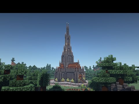 Fantasy Gothic Church - Minecraft Build Process