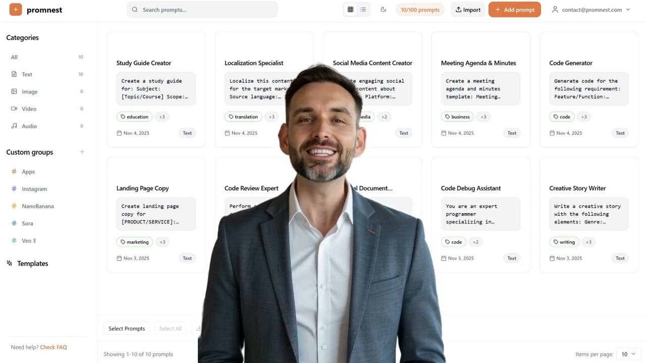 📚 Organize Your AI Prompts Like a Pro with PromNest