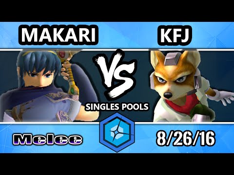 Shine 2016 SSBM - HTC Makari (Marth) Vs. KFJ (Fox) Melee Singles