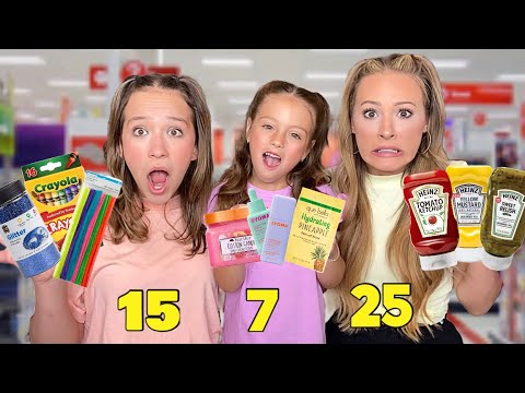 I’ll buy ANYTHING in YOUR AGE AISLE at TARGET shopping challenge 🛒🤑