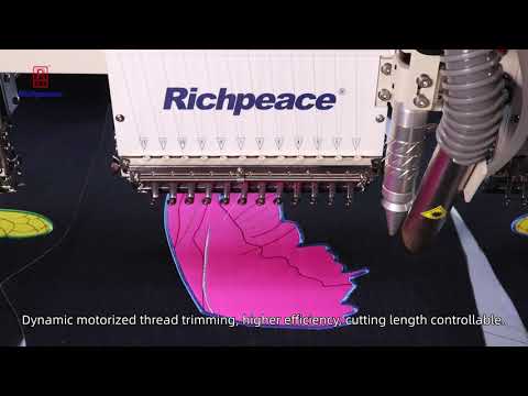 have you seen laser cutting device on embroidery machine, oh, and also auto bobbin changer.