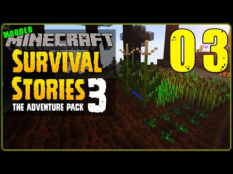 Minecraft Modded | Survival Stories 3 [S1E3] - Death And A Watering Can!