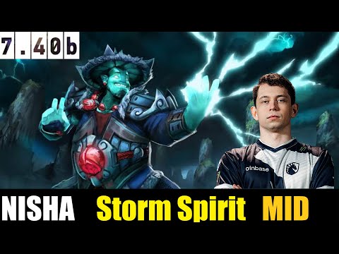 🤯NISHA [Storm Spirit] MID 7.40b - DOTA 2 HIGHEST MMR MATCH#dota2   #dota2gameplay     #teamliquid