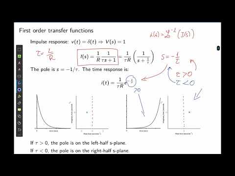 Control Systems. Lecture 5: Effect of pole locations.