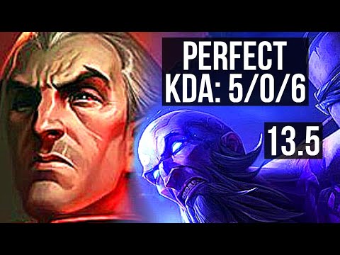 SWAIN vs RYZE (MID) | 5/0/6, Rank 5 Swain | KR Challenger | 13.5