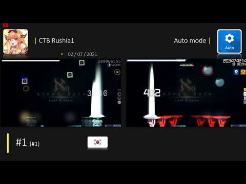 Osu CTB | Top 1 ranking pp osu CTB vs Osu auto mode //Aleph-0 ( The ending is very surprising !)