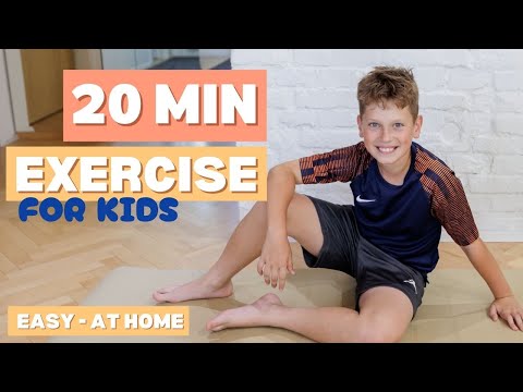 20 MIN - EASY EXERCISES - For KIDS