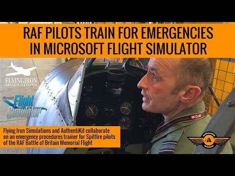 RAF Spitfire pilots train for emergencies in Microsoft Flight Simulator