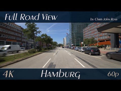 Hamburg, Germany: St. Georg - Berlinertordamm, Beim Strohhause, Kurt-Schumacher-Allee - 4K UHD Video