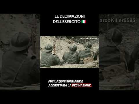 The decimation in the army 🇮🇹 during WW1 #ww1 #war #history #history