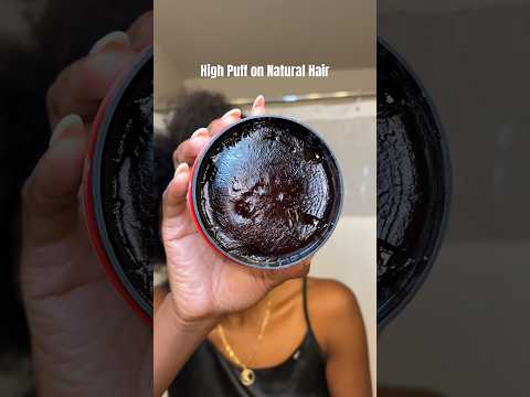 High Puff on 4C Natural Hair with Gummy Hair Wax #naturalhair