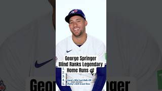 George Springer blind ranks legendary Blue Jays home runs ???? #MLB #BlueJays