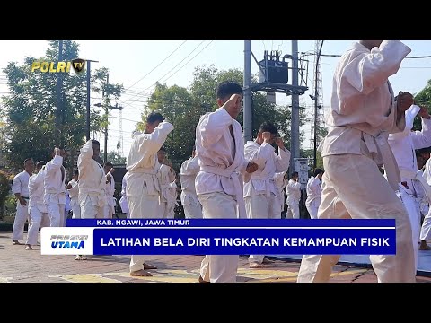 POLRES NGAWI GELAR LATIHAN BELA DIRI MENDUKUNG TUGAS KEPOLISIAN
